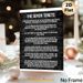The Seven Tenets Painting Poster, Monochrome Brick Wall Text Poster, Inspirational Guiding Principles Decor Suitable For Home Office, Study Space_maomaolike.com