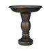 22-Inch Glass Fiber Reinforced Concrete Bird Bath_maomaolike.com