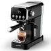 20 BAR Slim Espresso Machine With Milk Frother, Cup Warmer, 43 OZ Detachable Tank, For Espresso, Americano, Latte, Space-Saving, Screen Button, Black, Resale Prohibited_maomaolike.com