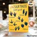 Dinosaur Tracks Painting Poster, Warm Yellow-toned Informative Dinosaur Footprint Field Guide Poster, Educational Design Suitable For Home Study_maomaolike.com