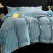 Light Luxury Anti-Static Carved Milk Velvet Four-Piece Set Winter Coral Fleece Bed Sheet Duvet Cover Warm Bedding_maomaolike.com