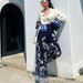 Women's clothing fashion positioning printed loose long-sleeved tops wide-leg pants two-piece set_maomaolike.com