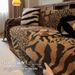 Vintage Chenille Leopard Print Cover Throw Soft Thick Textured Fabric For 3-Seater Couch - French Style Thickened Sofa_maomaolike.com