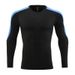 Men's Clothing Tights Long-Sleeved T-Shirt High Elastic Quick-Drying Breathable Sports Running Training Fitness Clothes Round Neck_maomaolike.com
