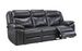 Electric Power Loveseat Recliner, Leather Power Reclining Sofa With USB Ports, Cup Holders For Living Room-Black_maomaolike.com