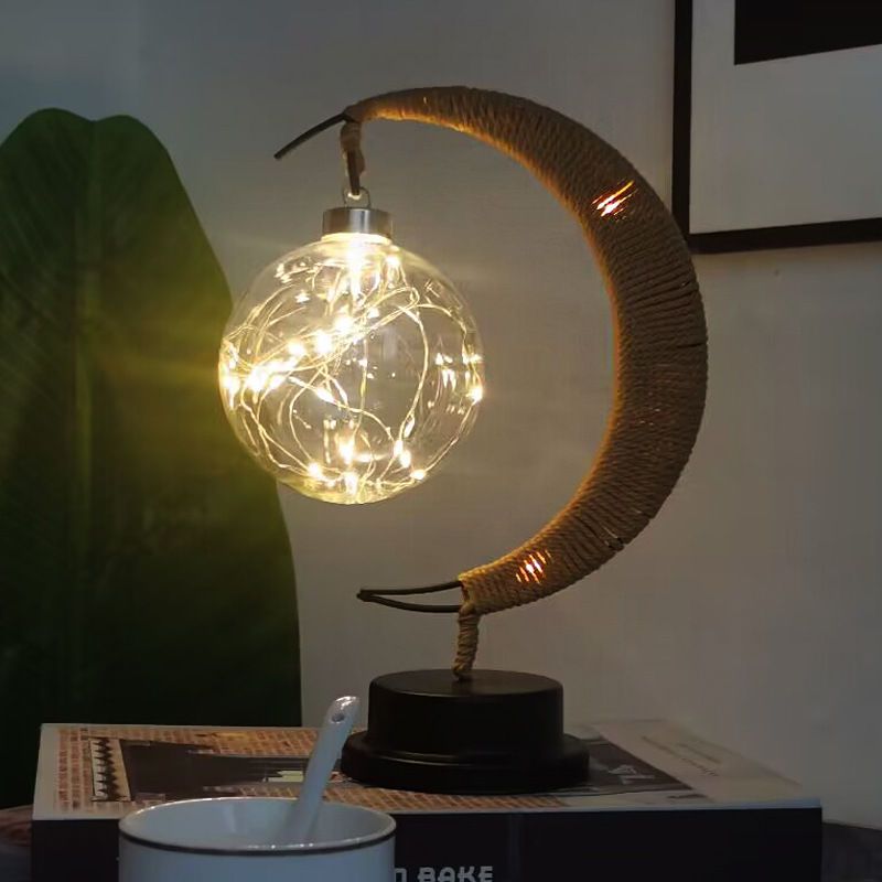 Nordic Iron Moon Ball Romantic Warm LED Table Lamp
_maomaolike.com