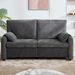 800LBS Down Filled Sofas, 60 Inch Minimalist Sofa, With Multiple Colors In The Living Room And Bedroom,GREY_maomaolike.com
