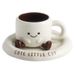Cartoon Minimalist Ceramic Coffee Cup And Dish Set Gift Box Set_maomaolike.com