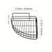 New No-punch Shelf, Wider And Taller Corner Storage Shelf, Durable Electroplated Iron Shelf, Suitable For Home, Bathroom Use_maomaolike.com