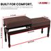 5 Core Duet Piano Bench W Storage For Two Wooden Adjustable Keyboard Stool - Adults & Kids - PNB DT BR_maomaolike.com