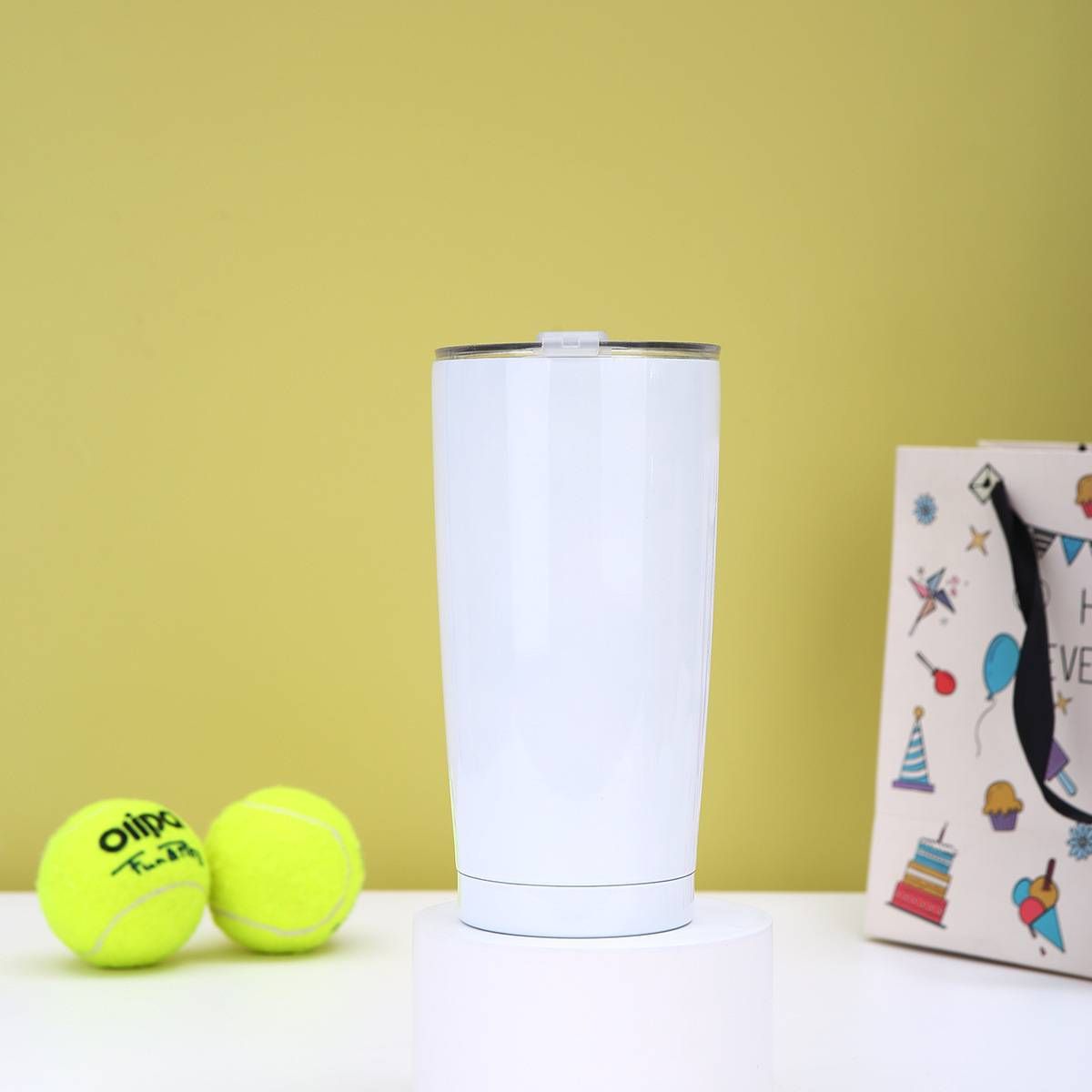 inner Plastic Outer Steel Car Cup 20oz Double Layer Insulated Coffee Cup Car Travel Cup_maomaolike.com