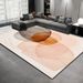 Living Room Rug Large Size Gorgeous Gold Frame Design Bedroom Rug Plush Thickened Machine Washable Thickened Underlay Interior Decorative Rug_maomaolike.com