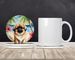 Pekingese Luau Large Sandstone Coasters Pack Of 4 Absorbent Round Coasters Decor Gifts For Men Or Women, 4 In, Multicolor_maomaolike.com