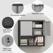 Metal Adjustable 2 Doors Metal Storage Cabinet Kitchen Pantry Cabinet With Adjustable Shelves Tall Steel Cabinet Locker For Kitchen, Living Room, Dining Room And Office_maomaolike.com