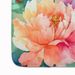 Indiana Peonies In Watercolor Memory Foam Kitchen Mat Machine Washable Anti-Fatigue Mat Cushion Comfort Bath Mat Or Kitchen Rug_maomaolike.com