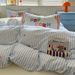 Wholesale INS Girl Heart Cute Cartoon Patchwork Pure Cotton Four-Piece Set Soft All-Cotton Double Layer Gauze 4-Piece Bedding_maomaolike.com
