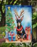 Terrier Christmas Reindeer Garden Flag Mailbox Flag Decorative Yard Flag Banner Outside Patio Artwork Yard Flower Beds, Garden Size, Multicolor_maomaolike.com