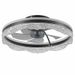 20 Smart Silent Ceiling Fan With Light Crystal Flush Mount LED Fan Lamp With Hidden Blades And Natural Airflow System, Designed For Bedroom, Kids' Room And Study_maomaolike.com