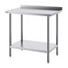VEVOR 24 X 36 X 36 Inch Stainless Steel Work Table, Commercial Food Prep Worktable Heavy Duty Prep Worktable, Metal Work Table With Adjustable Height For Restaurant, Home And Hotel_maomaolike.com