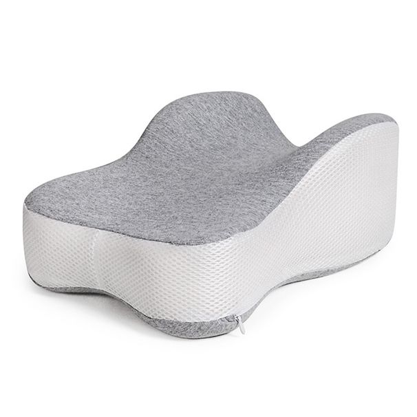 Long 14”Knee Side Sleeper Fully Support Thighs And Knees For Required Knee Separation- Leg Pillow - Large, Gray_maomaolike.com