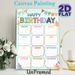 Birthday Tracker Painting Poster, Colorful Whimsical-style Poster, Practical Design To Record Monthly Birthdays, Ideal For Office, Home And Party_maomaolike.com