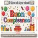 Italian Happy Birthday Banner - 2D Flat Polyester Party Backdrop, Wall Hanging Photo Props, Birthday Party Decor_maomaolike.com