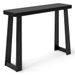 Solid Rubber Wood Console Table 43 Inch Narrow Entryway Table With Thick Table Top And Stable Base For Entryway, Hallway, Living Room And Bedroom_maomaolike.com