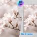 Magnolia Themed Painting Poster, Soft-toned Delicate Blooming Magnolia Branch Poster, Brings Gentle Natural Ambiance, Ideal For Living Room, Bedroom_maomaolike.com