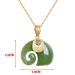 Boutique Natural Stone Hetian Jade Elephant Pendant Necklace Choker Jewelry For Women Birthday Anniversary_maomaolike.com