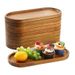 Tableware Solid Wood Round Dessert Japanese-style Tray Snack Dried Fruit Wooden Plate_maomaolike.com
