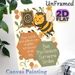 Bee Inspirational Quote Painting Poster, Cute Cartoon Cheerful Bee & Uplifting Messages Poster, Warm Motivational Decor Ideal For Home, Office Or_maomaolike.com