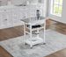 Mobile Rolling Kitchen Island Trolley Serving Cart With Underneath Drawer & Slide-Out Wire Storage Basket_maomaolike.com