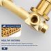 Wall Mount Faucet For Bathroom Sink Or Bathtub, Single Handle 2 Holes Brass Rough-in Valve Included, Brushed Gold_maomaolike.com