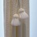 Simple French Style Solid Color Champagne Beaded Sheer Curtain Binding Rope Tiebacks Hanging Bands_maomaolike.com