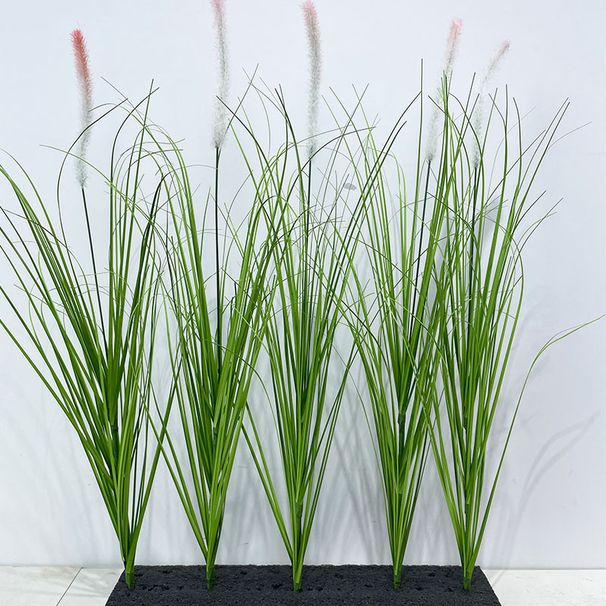 Nordic Single Branch Dog Tail Home Decoration Artificial Green Plant Wedding Arrangement Prop Fake Reed Grass_maomaolike.com