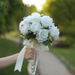 Festive & Party Supplies Hand Bouquet Bride Ribbon Beaded Korean Wedding Simulation Rose Bouquet Studio Bride Bouquet Shooting Props_maomaolike.com