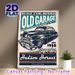 Vintage Hudson Hornet Old Garage Painting Poster, Retro Distressed-style Poster, Classic Black 1950s Car With Nostalgic Text, Brings Timeless_maomaolike.com