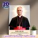 Pope Leo XIV Religious Painting Poster, Warm Luminous Portrait Poster, With Inspirational Faith Quote, Suitable For Home Or Prayer Space_maomaolike.com