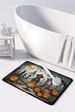 La Llorona Skeleton Spooky Halloween Memory Foam Kitchen Mat Machine Washable Anti-Fatigue Mat Cushion Comfort Bath Mat Or Kitchen Rug_maomaolike.com