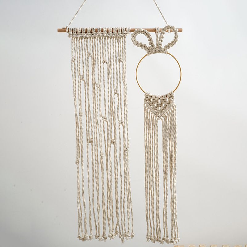 Nordic Bohemian Handwoven Tapestry Children's Room Hanging Hair Clip Photo Storage Wall Decoration_maomaolike.com