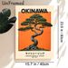 Okinawa Bonsai Pine Painting Poster, Vintage-style Twisted Green Pine Tree Poster, Retro Travel-inspired Wall Decor Suitable For Home, Living Room And_maomaolike.com