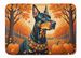 Doberman Pinscher Fall Memory Foam Kitchen Mat Machine Washable Anti-Fatigue Mat Cushion Comfort Bath Mat Or Kitchen Rug_maomaolike.com