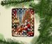 Vizsla And Santa Claus Porcelain Ornament Christmas Tree Hanging Decorations For Home Christmas Holiday, Rectangle, Gift, Multicolor_maomaolike.com