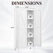 Metal Adjustable 2 Doors Metal Storage Cabinet Kitchen Pantry Cabinet With Adjustable Shelves All Steel Cabinet Locker For Kitchen, Living Room, Dining Room And Office_maomaolike.com