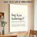 Desi Phrase "Log Kya Kahengy?" Painting Poster, Minimalist Typography Poster, Humorous Relatable Desi Phrase Design, Ideal For Home, Living Room_maomaolike.com