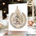 Islamic Calligraphy Ayatul Kursi Painting Poster, Luxury Golden Intricate Arabic Script Poster, Elegant Religious Decorative Art Suitable For Home_maomaolike.com
