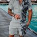 Men's Clothing polo shirt solid color plus size casual 3D printed zipper short sleeve suit lapel collar men's short sleeve_maomaolike.com