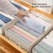 Oxford Cloth Clothes Storage Box, Divided Closet Organizer Bin With Handle, PP Board Reinforced Wardrobe Storage Container_maomaolike.com