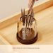 Vintage Fruit Fork Storage Can Stainless Steel Fruit Fork Fruit Spoon Dessert Fruit Signature Can_maomaolike.com