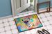 French Bulldog Hippie Dawg Doormat Front Door Mat Indoor Outdoor Rugs For Entryway, Non Slip Washable Low Pile, 24H X 36W_maomaolike.com